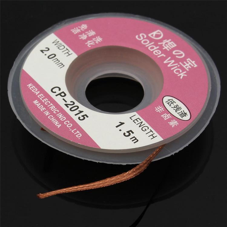 shopping כלים מכאניים Effetool 5Ft/1.5mx2mm Desoldering Braid Solder Remover Copper Wick Spool Wire Cable Welding Wire