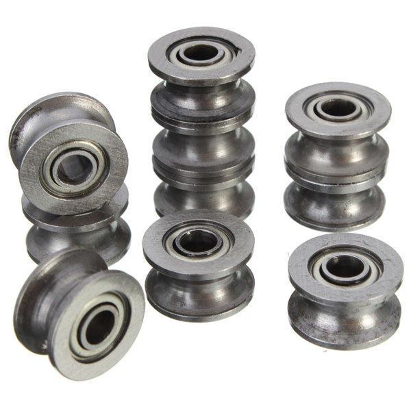 shopping כלים מכאניים 10pcs 624ZZ 4x13x7mm HCS U Groove Sealed Ball Bearings Guide Pulley Ball Bearing