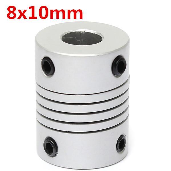 shopping כלים מכאניים 8mm x  10mm Aluminum Flexible Shaft Coupling OD19mm x L25mm CNC Stepper Motor Coupler Connector