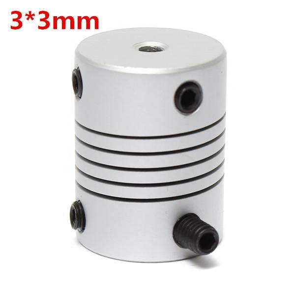 shopping כלים מכאניים 3mm x 3mm Aluminum Flexible Shaft Coupling OD19mm x L25mm CNC Stepper Motor Coupler Connector