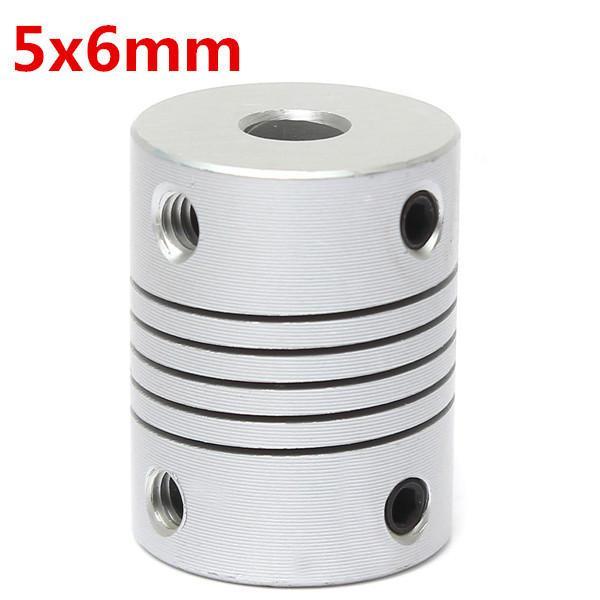 shopping כלים מכאניים 5mm x 6mm Aluminum Flexible Shaft Coupling OD19mm x L25mm CNC Stepper Motor Coupler Connector
