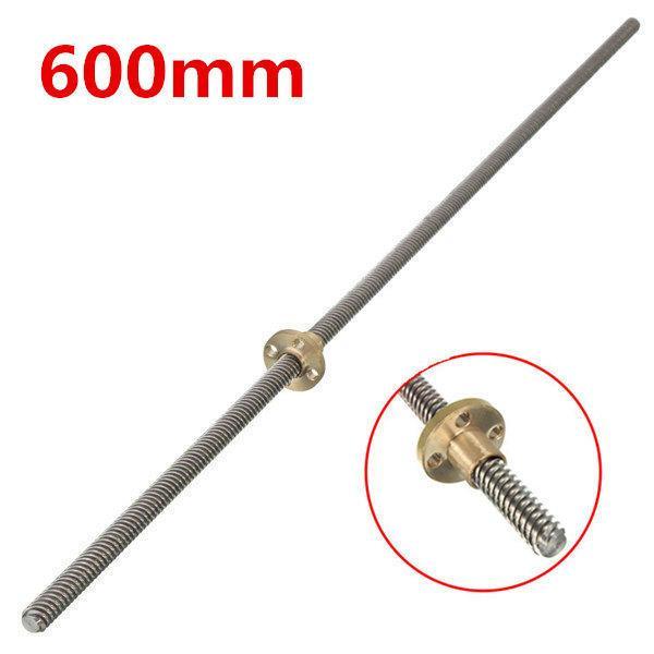 shopping כלים מכאניים Machifit 600mm Lead Screw 8mm Thread Lead Screw 2mm Pitch Lead Screw with Brass Nut