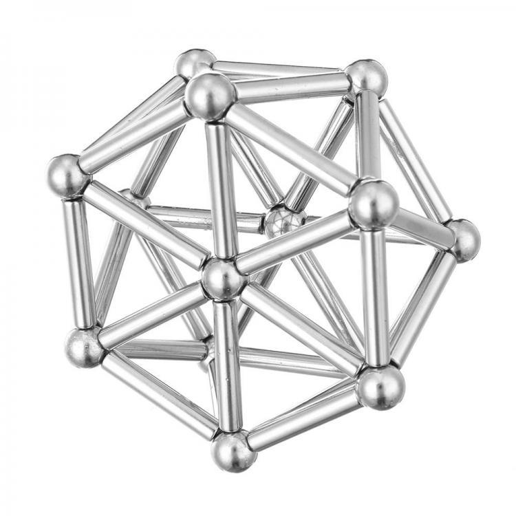 shopping כלים מכאניים 63Pcs Neodymium Magnetic Bars Metal Balls Permanent Magnet Pressure Relief Neodymium Magnet