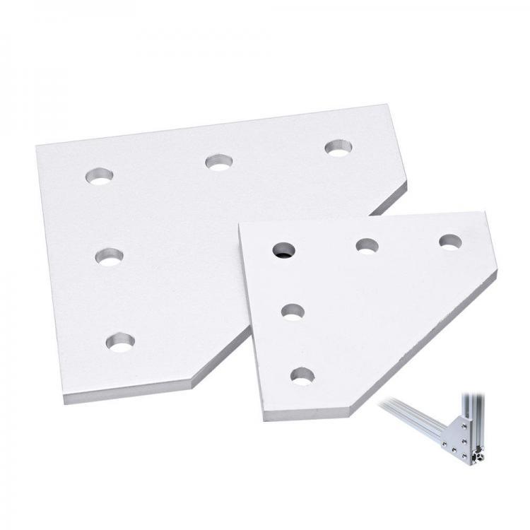 shopping כלים מכאניים Machifit 5 Holes Aluminum Profile Corner Bracket  90 Degree L Type Joint Plate for CNC V-slot 2020 3030 Alumin