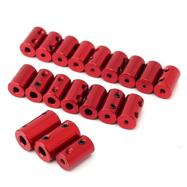 shopping כלים מכאניים Aluminum Alloy Coupling Red Shaft Coupler with Hex Wrench and Screws Motor Coupler Connector