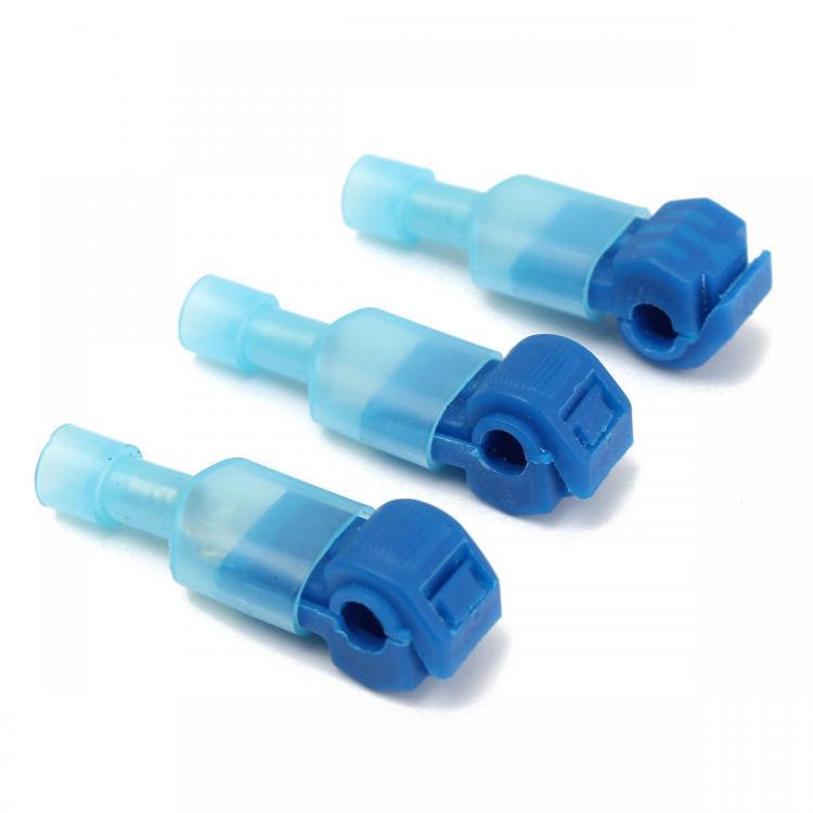 shopping ציוד חשמל Excellway&reg; TC01 50pcs Blue Quick Splice Wire Terminal And Female Spade Connector Set