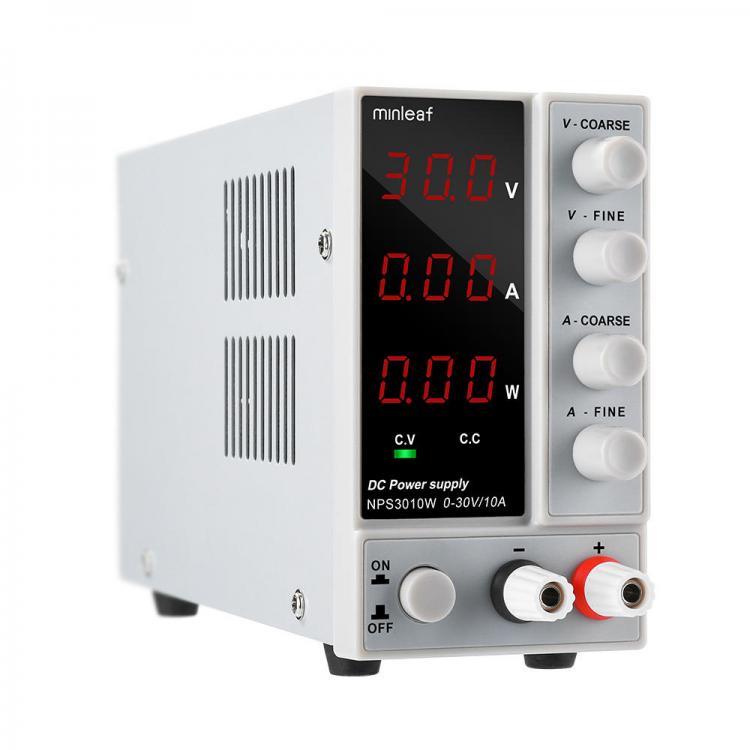 shopping ציוד חשמל Minleaf NPS3010W 110V/220V Digital Adjustable DC Power Supply 0-30V 0-10A 300W Adjustable Laboratory Switching Power Supply US/UK 
