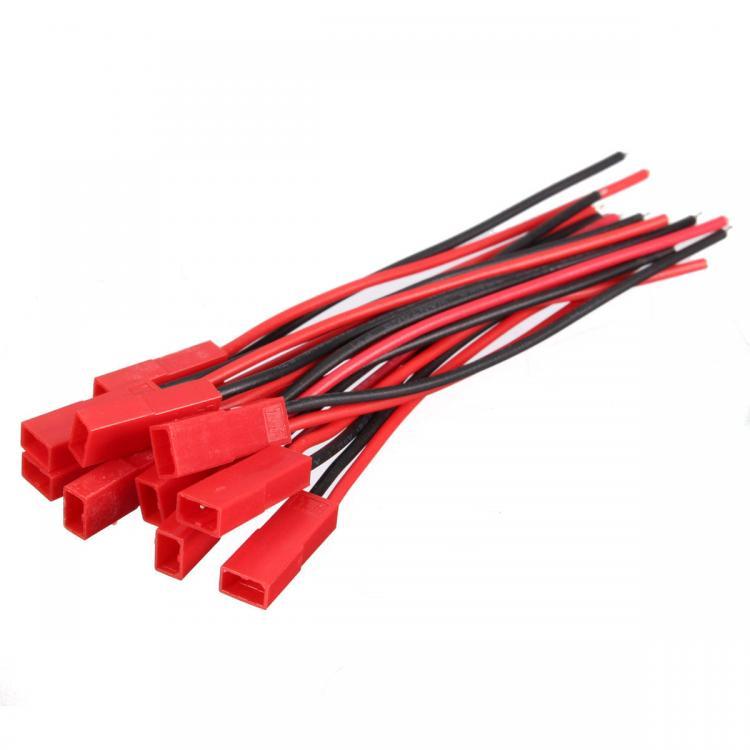 shopping ציוד חשמל Excellway 20pcs 2 Pins JST Female Connector Plug Cable Wire Line 110mm 22AWG