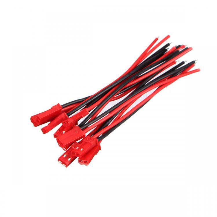 shopping ציוד חשמל Excellway 20pcs 2 Pins JST Male Connector Plug Cable Wire Line 110mm 22AWG