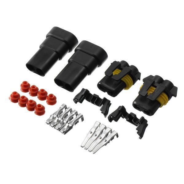 shopping ציוד חשמל 2PCS 9005 9006 HB4 HB3 Female Bulb Terminals Connectors Male HID Xenon Light Socket Plug Set