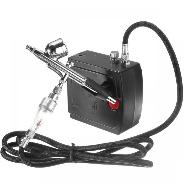 shopping ציוד חשמל AC100-240V Airbrush Spray Gun Air Compressor Kit Tattoo Manicure Craft Cake Spray Model Air Brush Nail Tool Set
