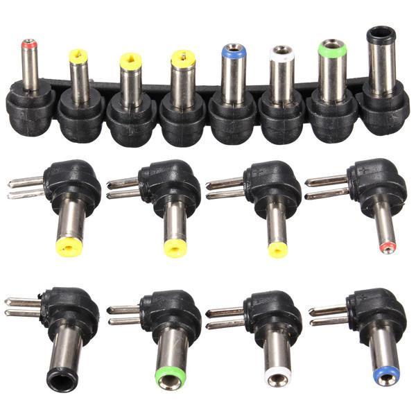 shopping ציוד חשמל 8Pcs Universal AC DC 2 Pin Power Adapter Tips for Power Charge Tester