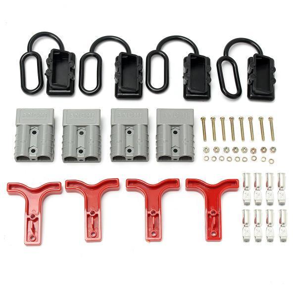 shopping ציוד חשמל 4Pcs 12-24V 50Amp Dust Cap Cover for Anderson Style Plug Connectors Set