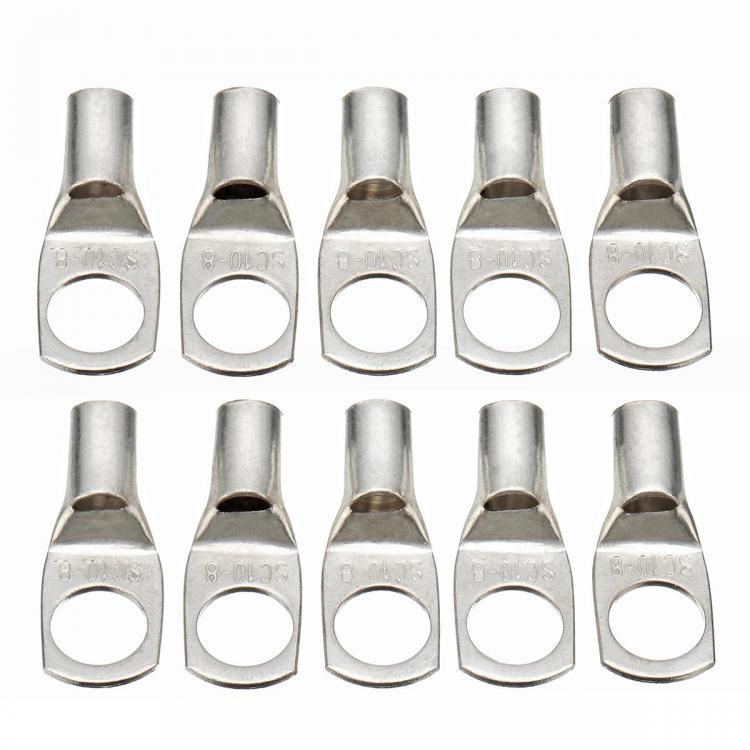 shopping ציוד חשמל 10 Pcs Copper Cable Terminal Lugs Eyelets Ring Crimp Terminals Connectors Wiring Connectors kit