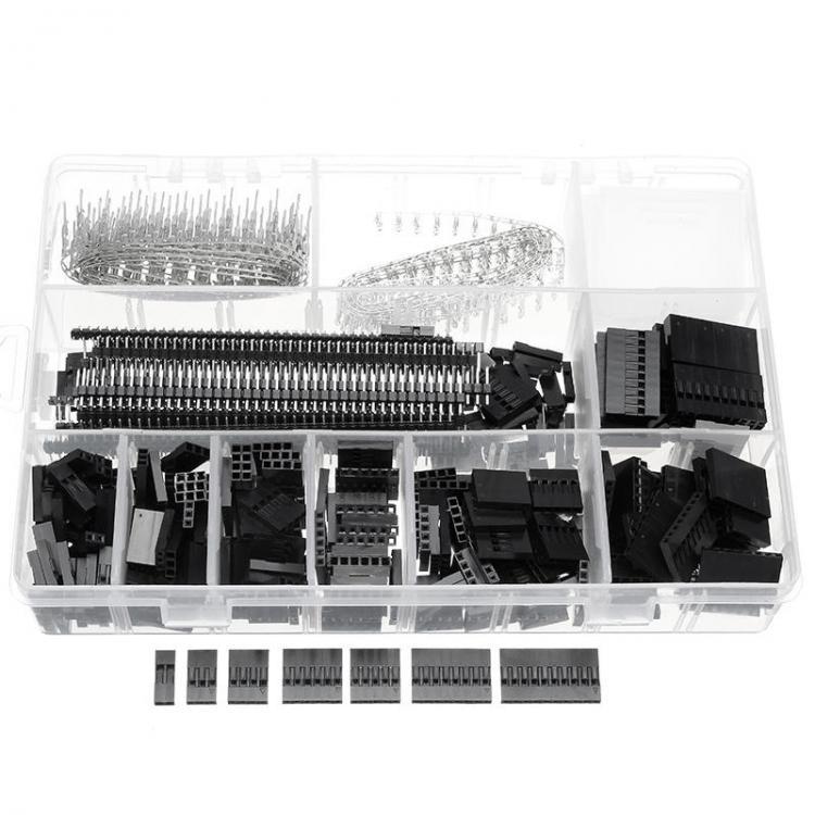 shopping ציוד חשמל Excellway TC10 670Pcs Wire Jumper Header Connectors M/F Crimp Pins Terminal For Dupont