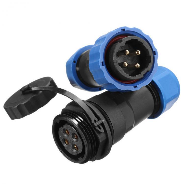 shopping ציוד חשמל 1 Pair Waterproof Aviation Connector Plug with Socket SD20-4 4 Pin IP68 F3F7 O5P3