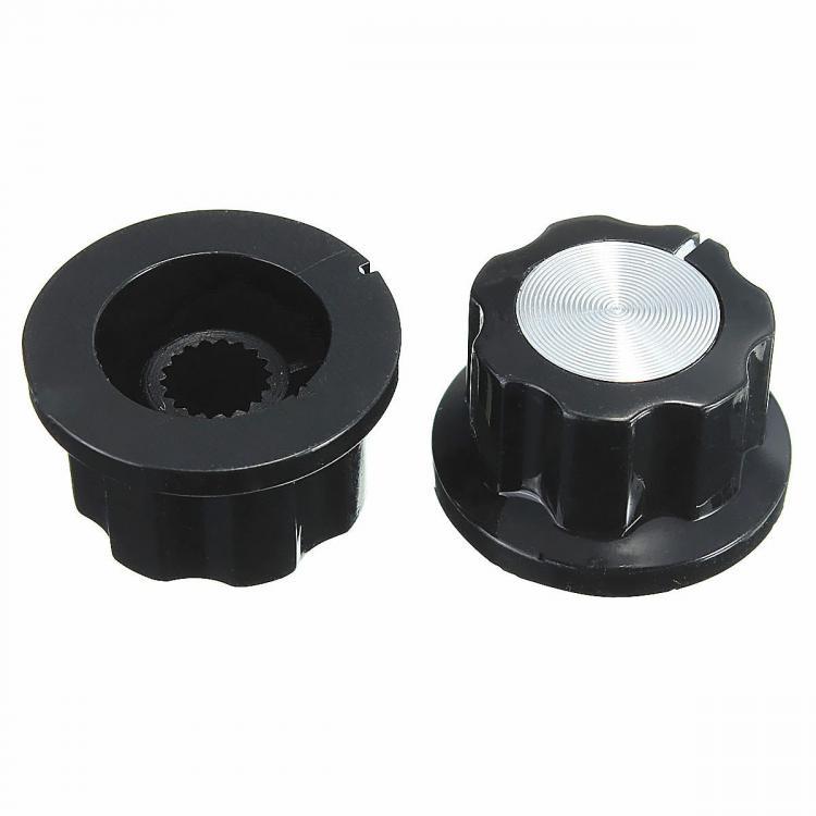shopping ציוד חשמל Excellway&reg; A01 Plastic Black Instrument Control Knob Bakelite Pointer For Radio Amplifier