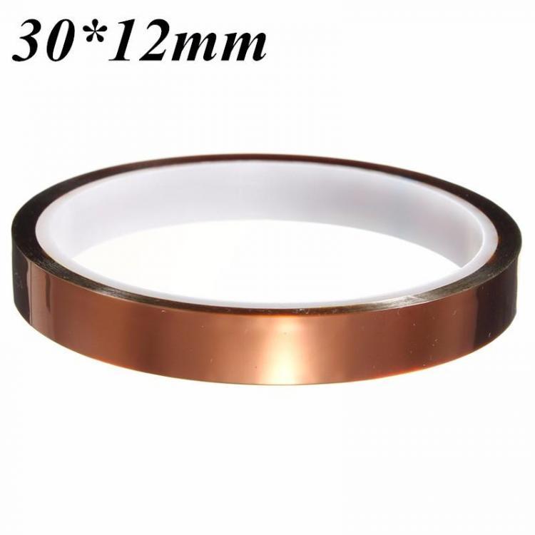 shopping ציוד חשמל 30m*12mm High Temperature Heat Resistant Polyimide Adhesive Tape for Electronic Industry
