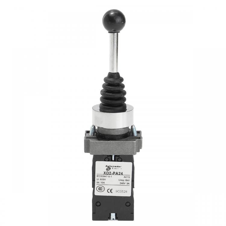 shopping ציוד חשמל 600V Spring Return Joystick Self-Reset Switch 4 Position 4NO XD2PA24CR Black