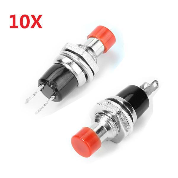 shopping ציוד חשמל Wendao PBS-110 250V 1A 7mm Self-reset Switch NC Push Button Round 10pcs