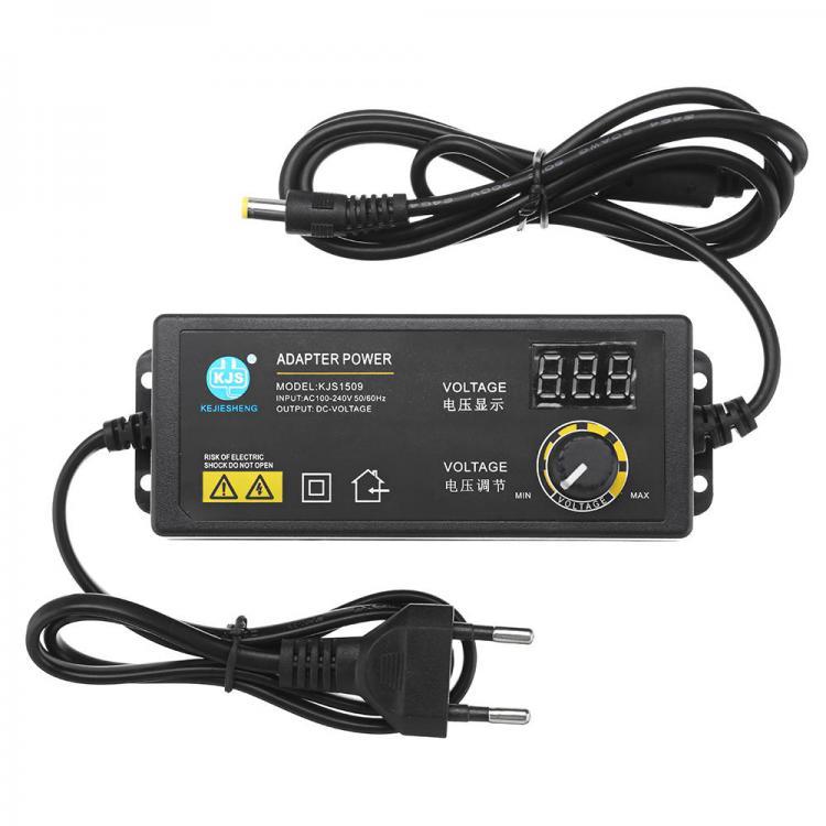 shopping ציוד חשמל KJS-1509 3-12V 5A Power Adapter Adjustable Voltage Adapter LED Display Switching Power Supply