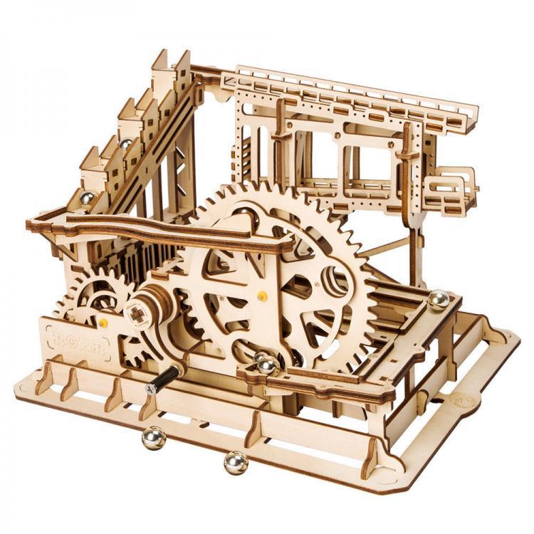 shopping ציוד לבית 3D Wooden Puzzle Marble Run Assembly Set Cog Magic Crush Tracks DIY Model Building Gift
