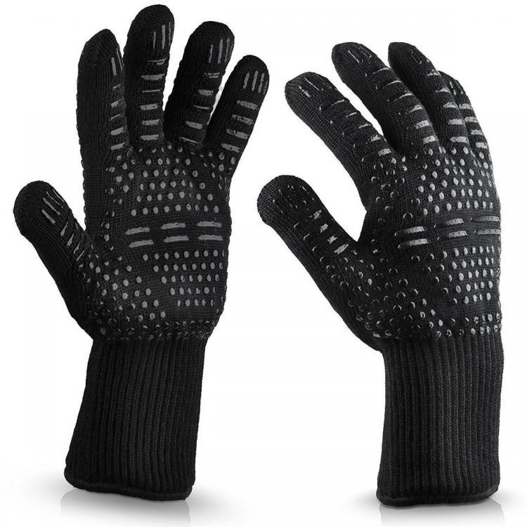 shopping ציוד לבית Silicone Extreme 500℃ Heat Resistant Glove Cooking Oven Hot Mitt BBQ Grilling Glove