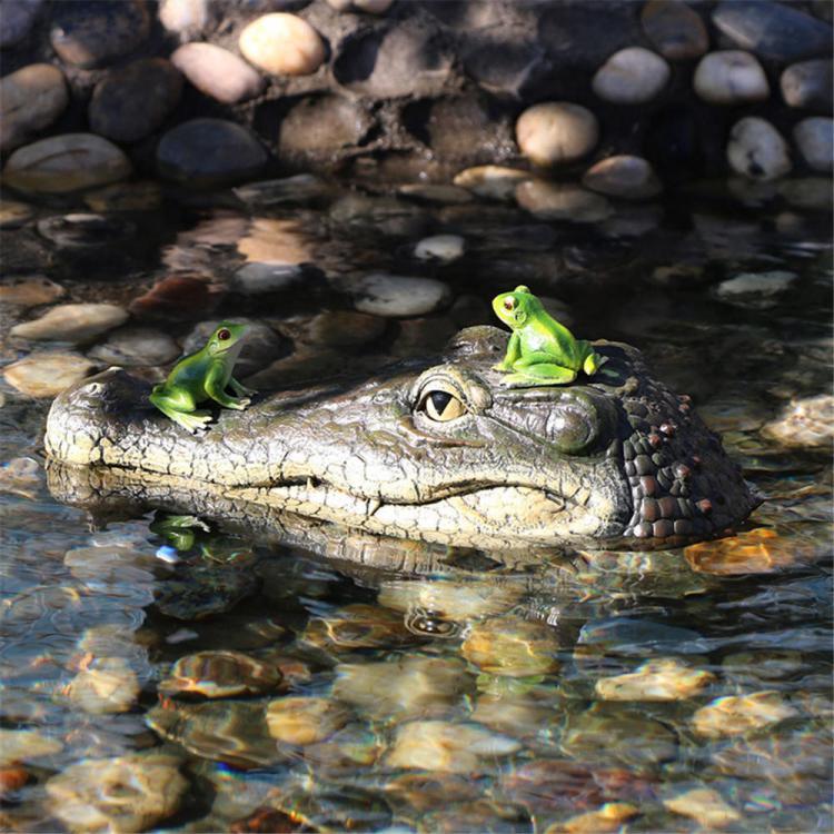 shopping ציוד לבית Floating Crocodile Head Water Decoy Garden Pond Art Decorations for Goose Predator Heron Duck Control