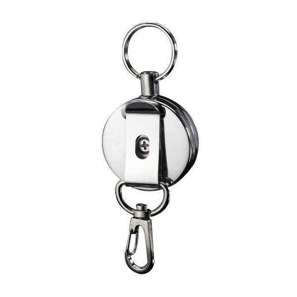 shopping ציוד לבית Suleve&trade; KR01 4cm Full Metal Tool Belt Retractable Key Ring Pull Chain Clip With Hook