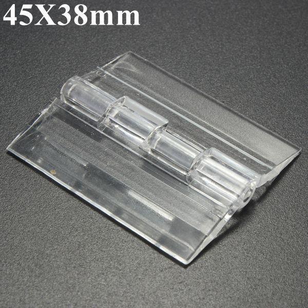shopping ציוד לבית 45x38mm Door Window Clear PMMA Acrylic Folding Hinge Plexiglass Hinge