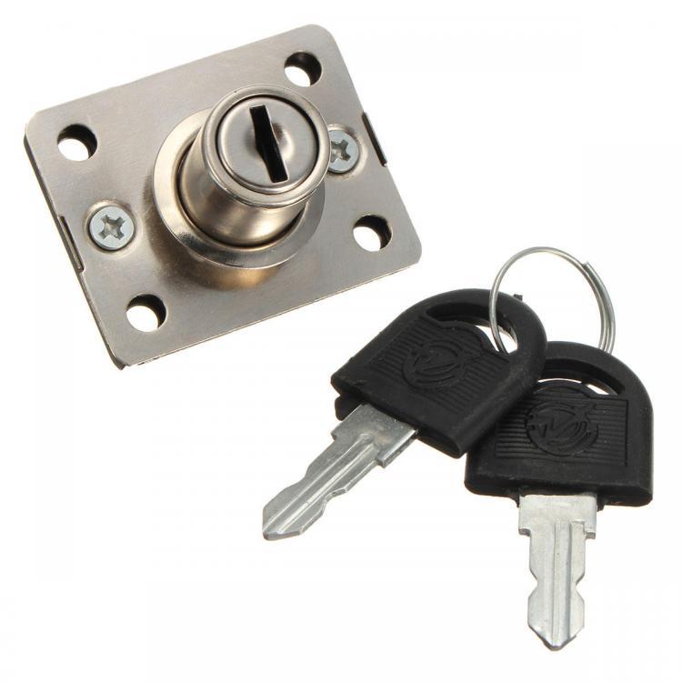 shopping ציוד לבית Desk Drawer Dead Bolt Lock For Drawers Box Cabinet Cupboards Panel with Two Keys