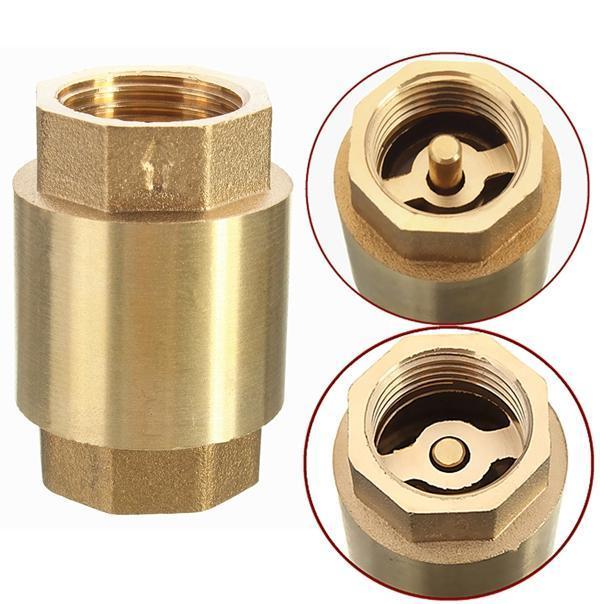shopping ציוד לבית 1/2 Inch NPT Vertical In Line Spring Loaded Brass Check Valve