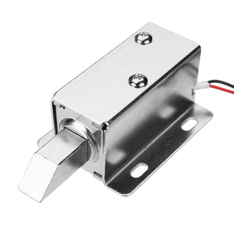 shopping ציוד לבית 24V DC Electric Lock Assembly Solenoid Long Locking Tongue Cabinet Drawer Door Lock