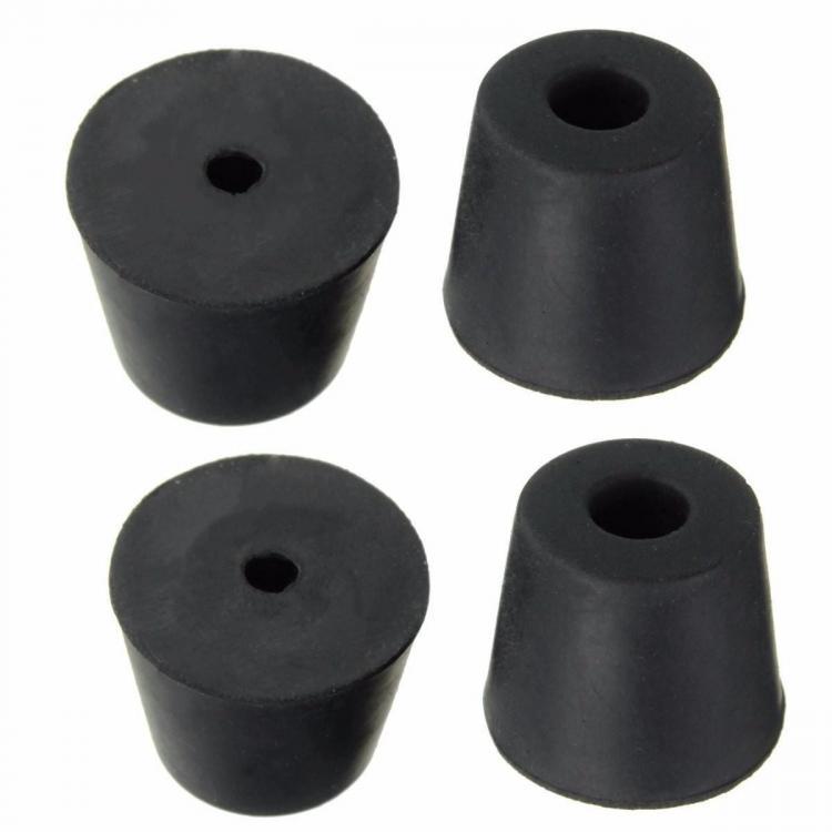 shopping ציוד לבית 4Pcs Black 20&times;15&times;17mm Chair Table Leg Recessed Rubber Feet Pads Rubber Protector