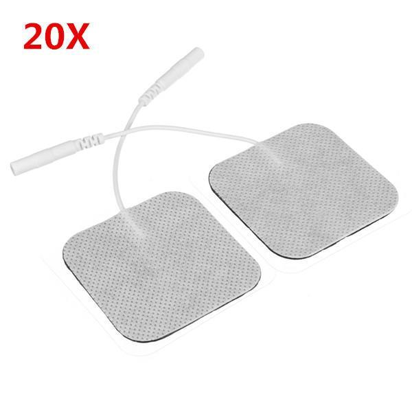 shopping ציוד לבית 20Pcs Square Fabrics Electrode Pads Massagers Tens Cloth White 50x50mm