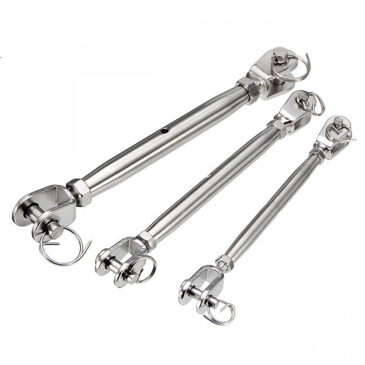 shopping ציוד לבית M5 M6 M8 Jaw &amp; Jaw Turnbuckle 316 Stainless Steel Closed Body Rigging Screw for Marine Boat Yacht
