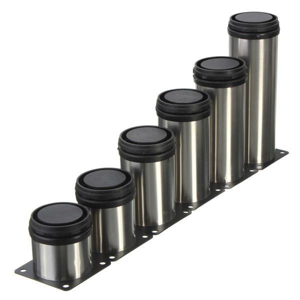 shopping ציוד לבית 4 Pcs  Stainless Steel Furniture Legs Adjustable Cabinet Sofa Table Bed Feet