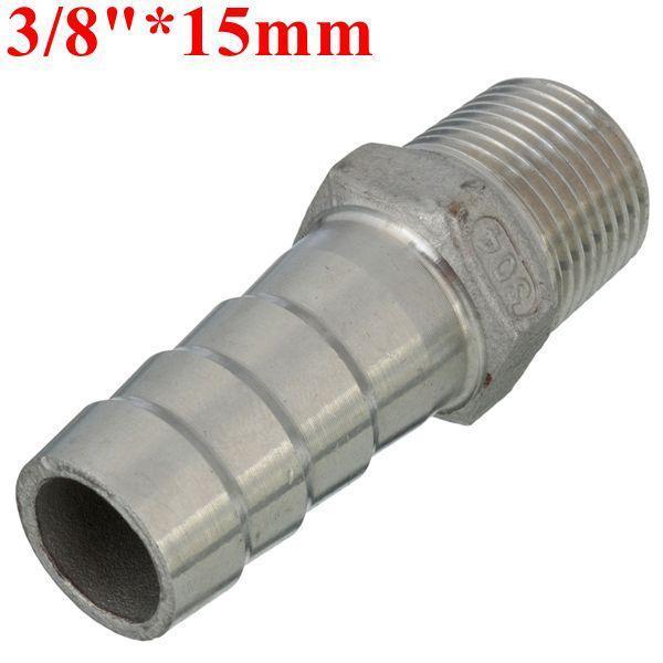 shopping ציוד לבית 3/8 Inch Male Thread Pipe Barb Hose Tail Connector Adapter 6mm To 15mm