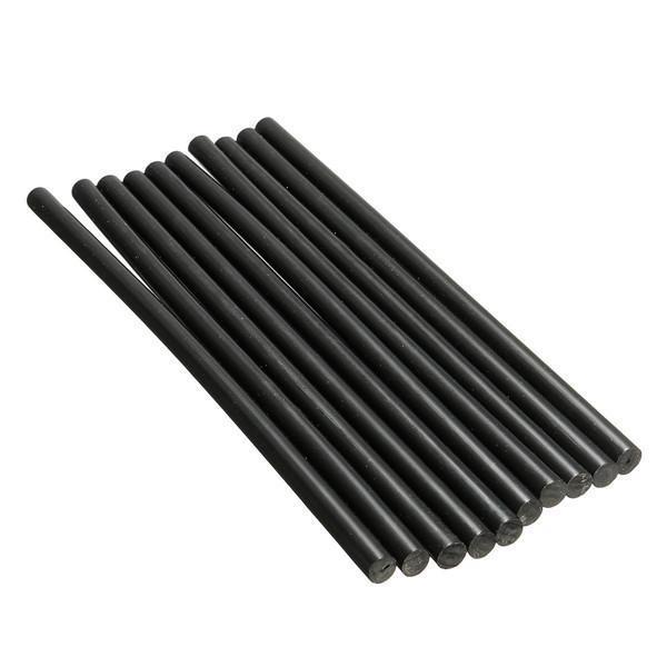 shopping ציוד הדבקה ואיטום 10pcs 11mm&times;200mm Black Hot Melt Glue Crafting Models Repair Sticks