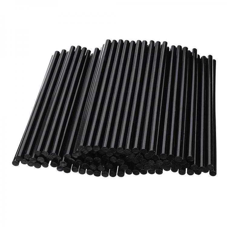 shopping ציוד הדבקה ואיטום 100Pcs 7mm x 190mm Black Hot Melt Glue Sticks DIY Craft Model Repair Adhesive