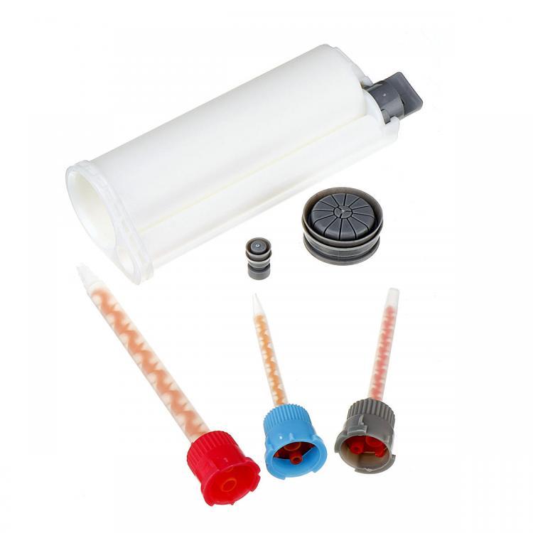 shopping ציוד הדבקה ואיטום 50ml 10:1 AB Glue Tube Dual Glue Cartridge Pointed Flat Screw Head Mixing Tube for Industrial Glue Applicator