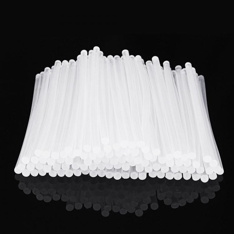 shopping ציוד הדבקה ואיטום 100Pcs 7mm x 200mm White Transparent Hot Melt Gule Sticks DIY Craft Model Repair Adhesive