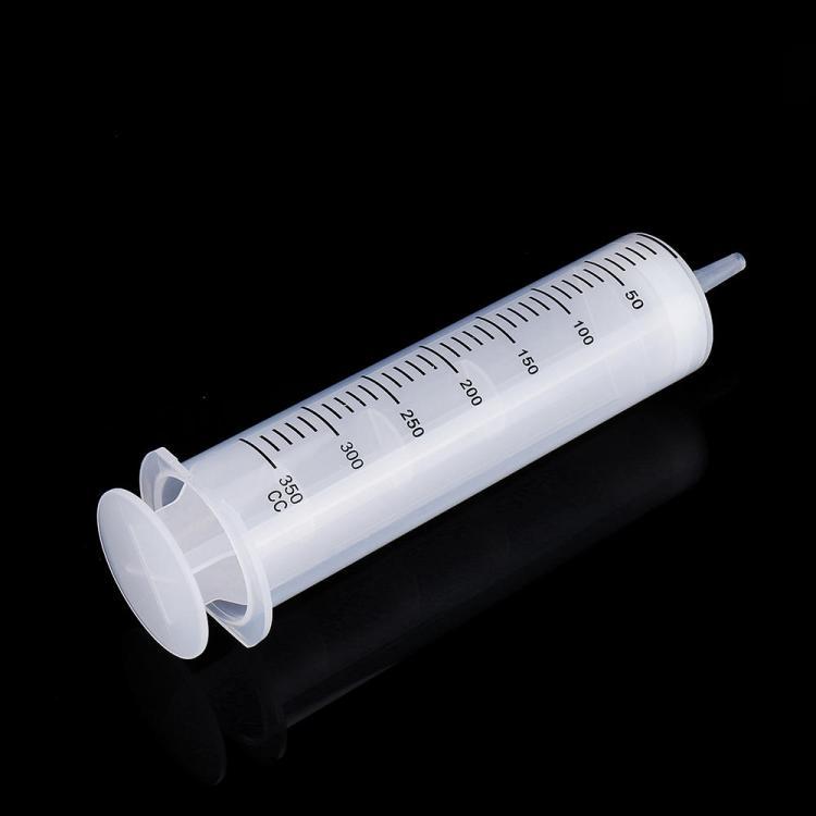 shopping ציוד הדבקה ואיטום 350ml Plastic Dispensing Syringe w/ Double Scale for Refilling and Measuring Liquids Industrial Glue Applicator