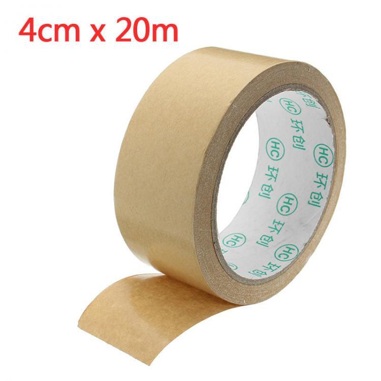 shopping ציוד הדבקה ואיטום Kraft Paper Tape Strong Self Adhesive Packaging Shipping Seal Ring Tape 2 Sizes