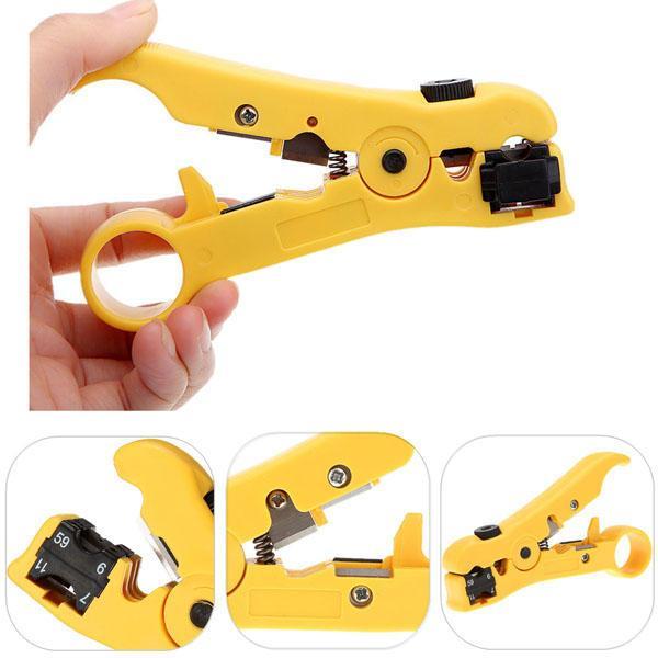 shopping כלי עבודה Rotary Coax Coaxial Cable Wire Cutter Stripping Tool RG59 RG6 RG7 RG11 Stripper