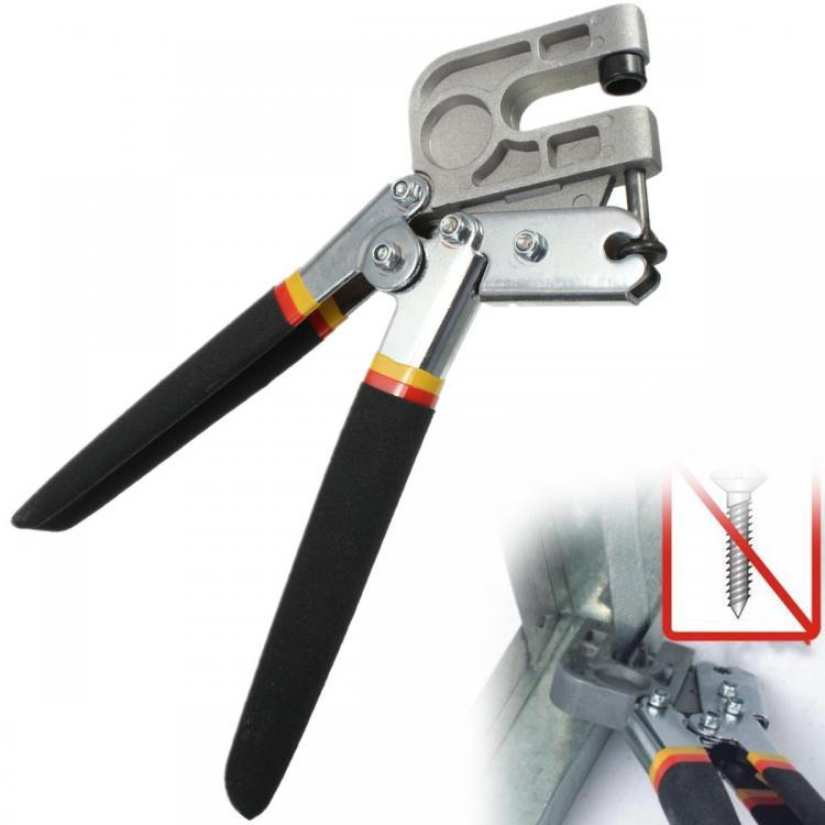 shopping כלי עבודה 10 Inch TPR Handle Stud Crimper Plaster Board Drywall Tool for Fastening Metal Studs
