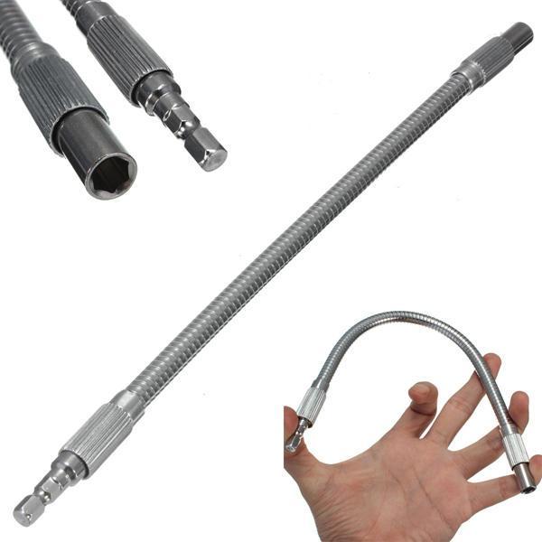 shopping כלי עבודה 30cm 1/4inch Hex Flex Flexible Hose Screwdriver Extension Bit Holder