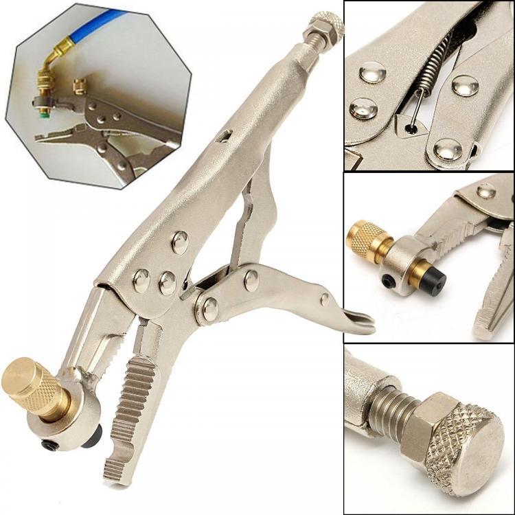 shopping כלי עבודה Air Conditioner Refrigerant Recovery Refrigeration Tube Locking Plier Tool