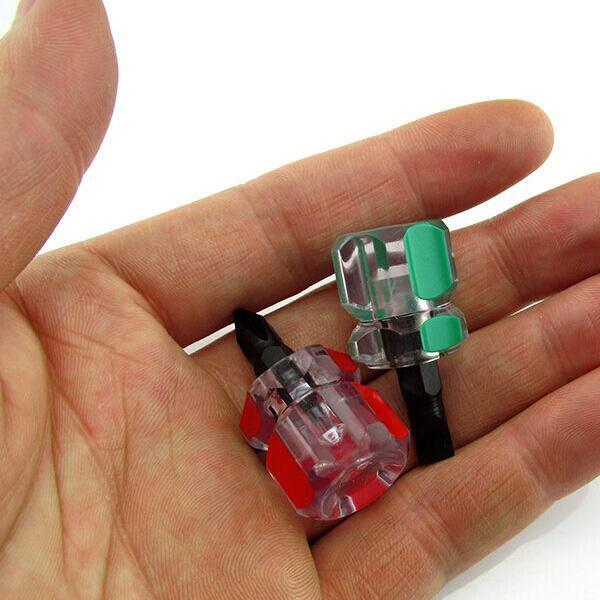 shopping כלי עבודה 2 Pcs Anti Slip Magnetic Phillip Screwdriver Bits and Single Side Mini Screwdriver