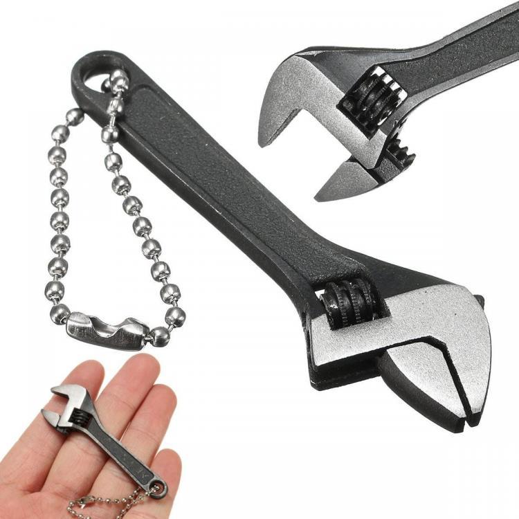 shopping כלי עבודה 2.5inch Mini Metal Adjustable Wrench Hand Tool 0-10mm Jaw Spanner Carbon Steel